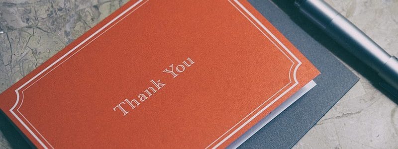 Thank You note image