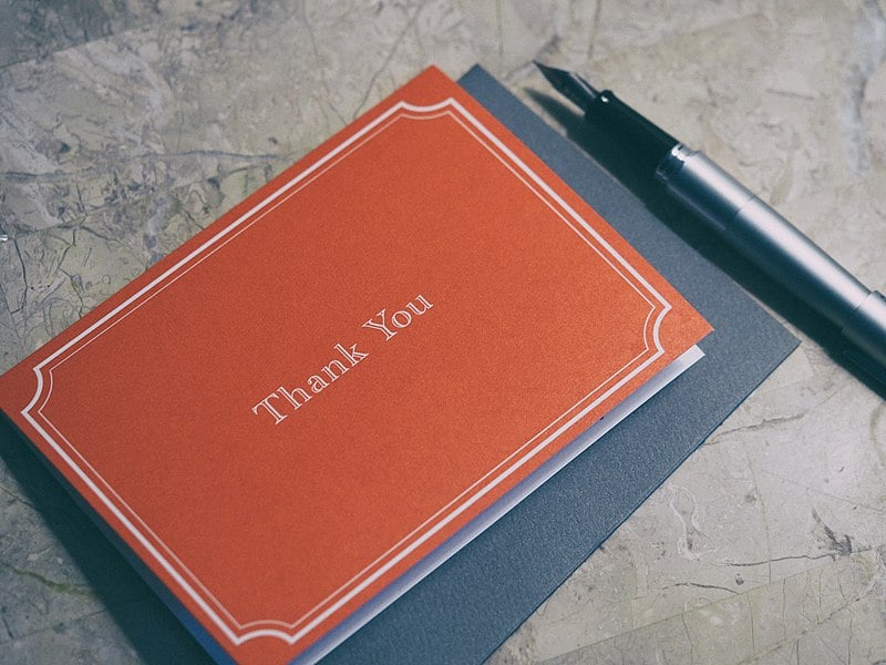 Thank You note image