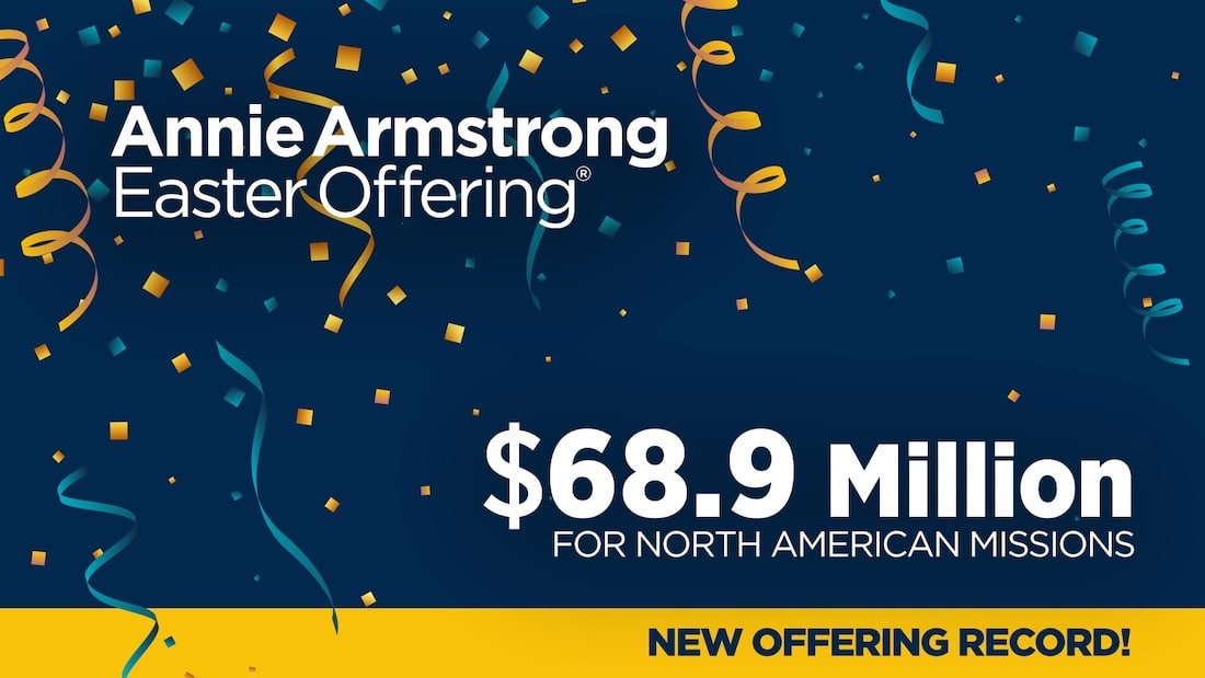 Southern Baptists give recordsetting 68.9 million to Annie Armstrong