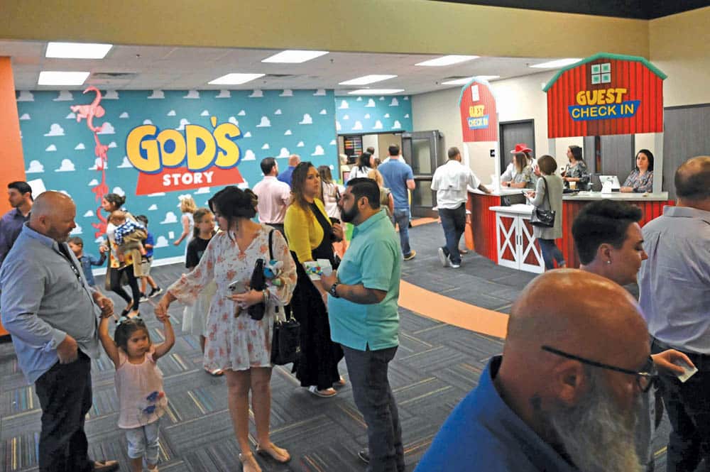 Part of New Beginnings’ strategy to teach deeper Bible truths to children is to create teaching themes that involve creative decorations, props, and even dress-up days. Ministry leaders are finding that the approach is not only helping children become more engaged, but their parents, as well. SUBMITTED PHOTOS